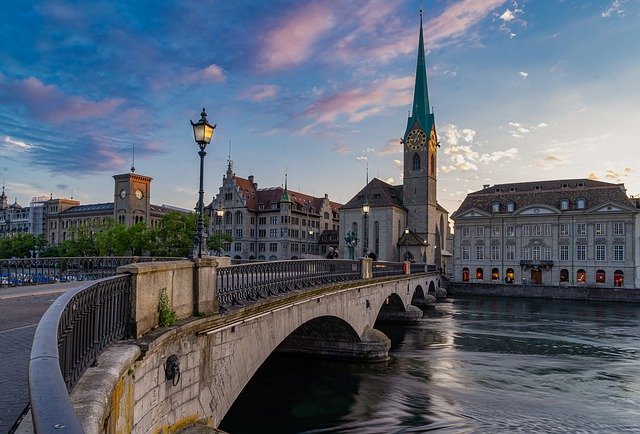 Landscape with a bridge from Switzerland