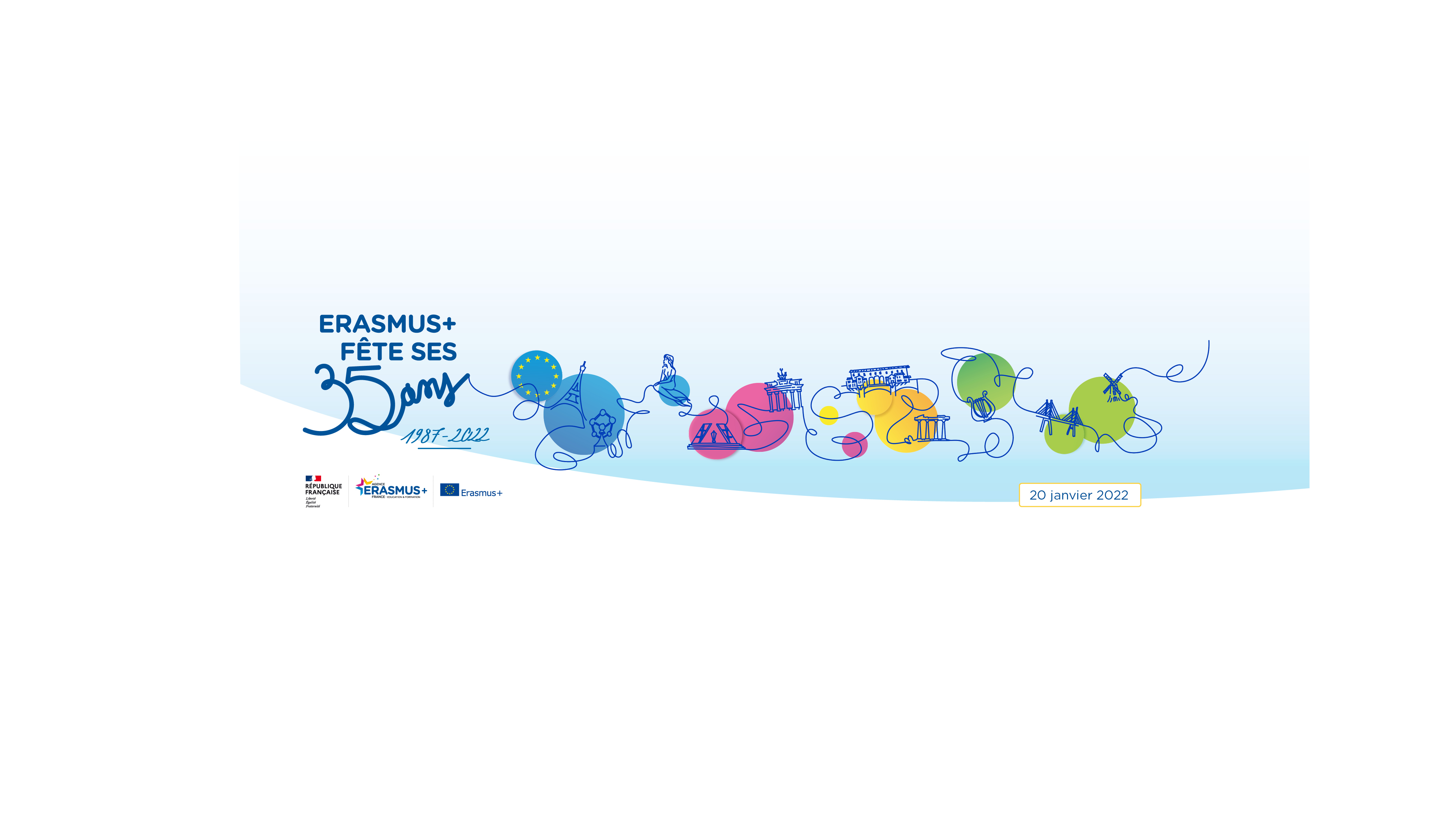 logo of Erasmus 35 celebrations